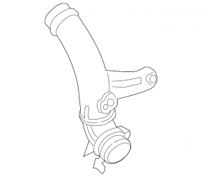 Intercooler pipe left fourth Audi Q3 8U 15-18 CCTA under the sensor