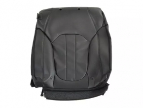 Right rear seat back for Nissan Leaf 13-12, black leather, dents, broken leather