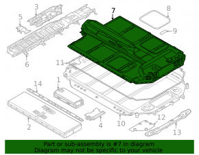 Upper part of the battery housing of the BMW i4 22-26