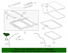 Toyota Rav4 19- Sunroof Motor