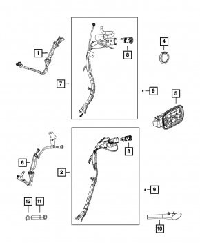 Fuel filler neck Jeep Grand Cherokee WK2 16-21 3.6