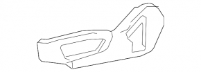 Lexus ES 19-26 Black Driver's Seat Control Trim