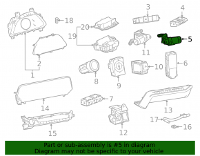 Lexus UX200 UX250h 19- Mode Control Lever