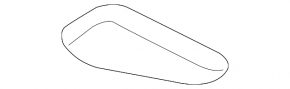 Center console trim side right Chevrolet Camaro 16- front, black, scratches