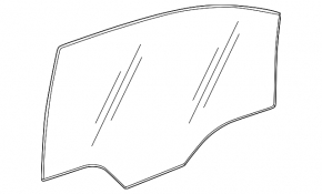 Front left door glass Chevrolet Equinox EV 24-26