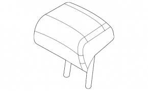 Headrest 2 row central Hyundai Tucson 22-26 black leather