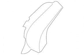 Left windshield wiper seal for Subaru Outback 10-14