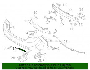 Reflector rear left Hyundai Elantra UD 11-13 prerest