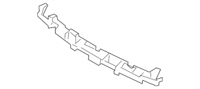 Front bumper central absorber for Porsche Cayenne 19-23 Base