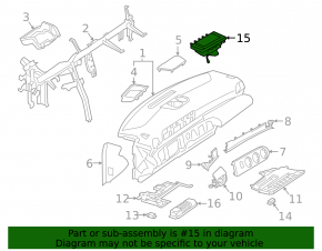 Mercedes A-Class V177 19-22 passenger airbag in the dashboard