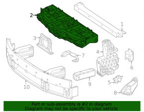 Mercedes EQS SUV-class X296 23-25 radiator panel reinforcement
