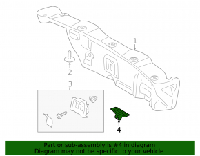 Lincoln MKZ 13-20 Trunk Lid Lock Trim