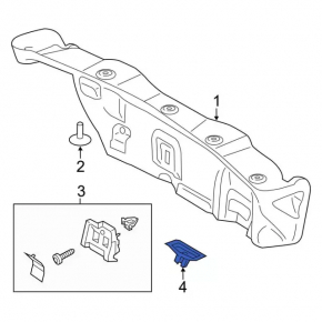 Lincoln MKZ 13-20 Trunk Lid Lock Trim