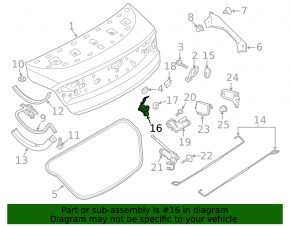 Lincoln MKZ 13-20 Trunk Lid Lock