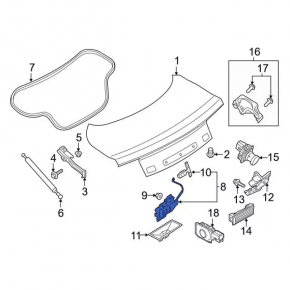 Lincoln MKZ 13-20 Trunk Lid Lock
