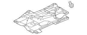 Underbody protection rear left Mazda 6 13-17