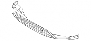 Front Bumper Lip Ford Escape MK3 17-19 Rest, Structure