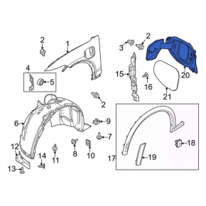 Charging port housing Ford Mustang Mach-E 21-23