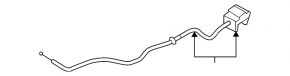 Mazda CX-9 16-23 hood release cable with handle