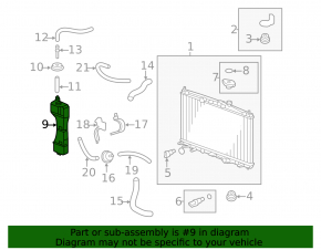 Honda CRZ 11-16 Coolant Expansion Tank Without Cap