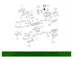 Rear left muffler bracket Mercedes W211