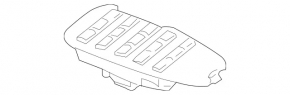 Mercedes W221 phone control panel without cover, missing cover