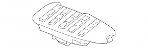 Mercedes W221 phone control panel without cover, missing cover