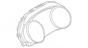 Instrument cluster Nissan Murano z52 19-20
