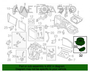 Motor heater fan VW Tiguan 09-17 type 1