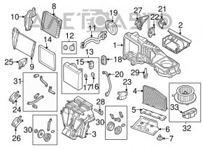 Motor heater fan VW Tiguan 09-17 type 1