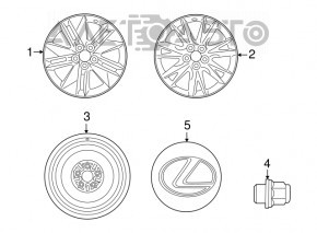 Spare tire for Toyota Prius V 12-17 D17 135/70 5*114.3, rust