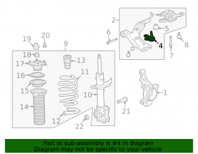 Ball joint left Honda CRV 12-16 CTR