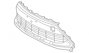 Front bumper lower grille for Toyota C-HR 20-23 Turkey built