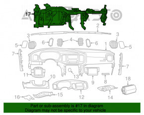 Under-torpedo pipe reinforcement Chrysler 300 11-