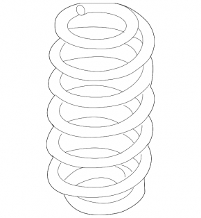 Rear left spring Hyundai Elantra AD 17-20 sport