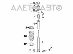 Rear left spring Hyundai Elantra AD 17-20 sport