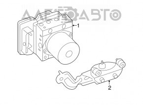 ABS Bracket Hyundai Sonata 15-19