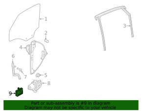 Computer door rear left Audi A3 8V 15-20 4d