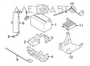 Positive battery terminal BMW 5 F10 11-16