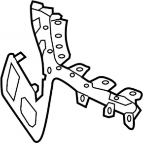 Front bumper frame mount right Infiniti JX35 QX60 13-15 prerest