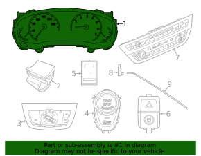 Instrument cluster BMW 5 G30 17-23