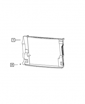 Radiator deflector Fiat 500L 14-17 1.4T frame