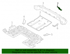 Nissan Ariya 23-25 rear bumper protection bracket