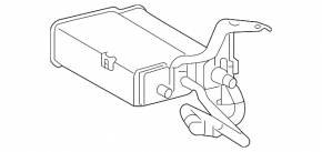 Canister with carbon absorber assembly Toyota Prius V 12-17