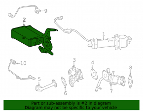 Canister with carbon absorber assembly Toyota Prius V 12-17