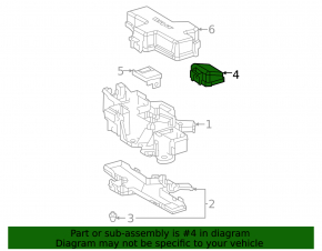 Toyota Venza 21 Trunk Fuse Box Upper Cover - Small