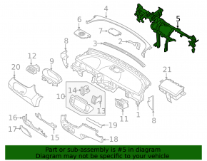 Kia Sorento 19-20 underdash reinforcement pipe, rusty