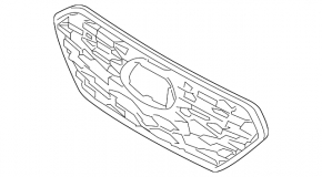 Radiator grill assembly Hyundai Ioniq 20-22 HEV, PHEV with emblem without radar