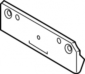 Front bumper plate for Infiniti QX30 17-