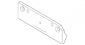 Front bumper plate for Infiniti QX30 17-